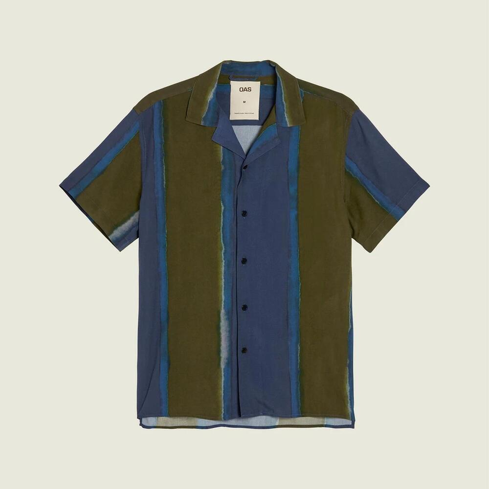 NEW OAS men viscose shirt in 49 murky mist